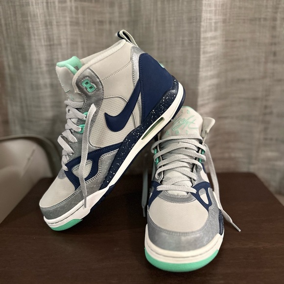 Nike flight 13 mid dusty grey and brave blue - Picture 8 of 9